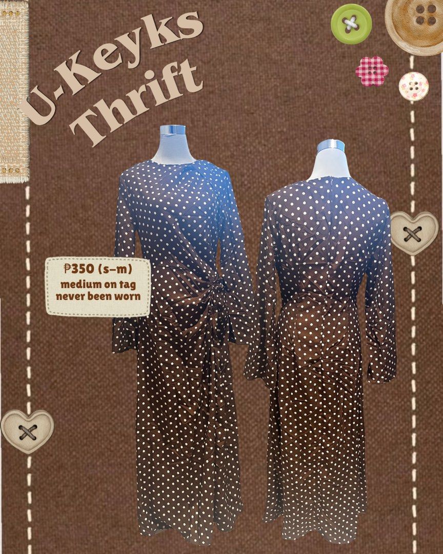 Shein Choco Brown Polka Dots Dress (Category: Dresses) located in Cavite. Submitted by ukeyks (Listing ID 1465484990, Image 1). Description: .