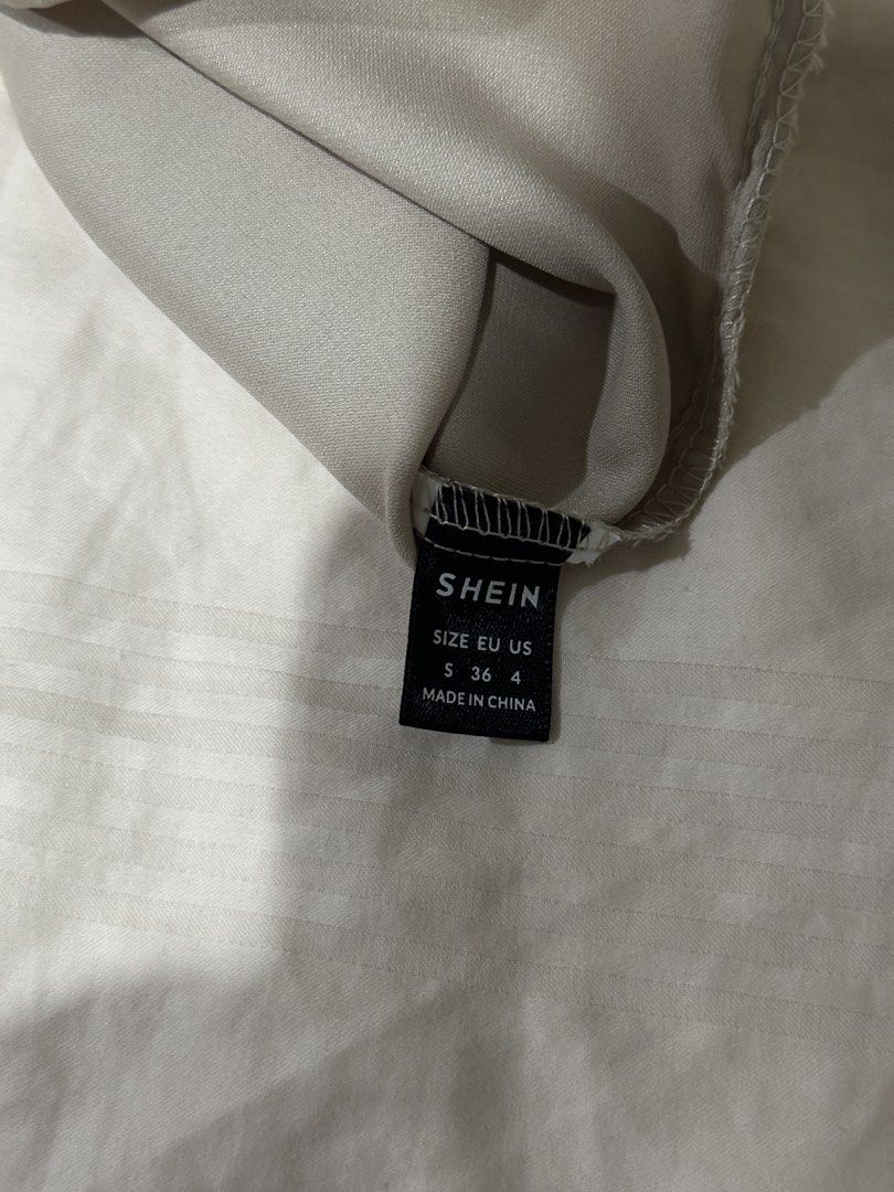 SHEIN Satin Backless Top Size S (Category: Sleeveless) located in Quezon City. Submitted by gentle_leirozay (Listing ID 1465420943, Image 3). Description: Used once only Original price: ₱259.