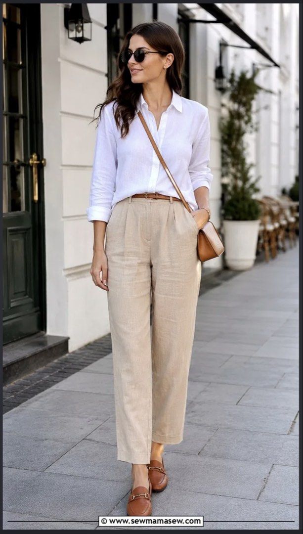 Sincerely Jules Cream Linen Blend Drawstring Casual Pants (Category: Other Bottoms) located in Antipolo. Submitted by harlowwillow (Listing ID 1465381131, Image 2). Description: No to low ballers W 17.5-19.5” L 41” Linen Rayon - Color: Cream (Neutral, goes with everything) - Material: Lightweight linen blend, ideal for warm weather - Waist: Elastic waistband with adjustable drawstring - Pockets: Front pockets - Details: Paneled leg seams and subt