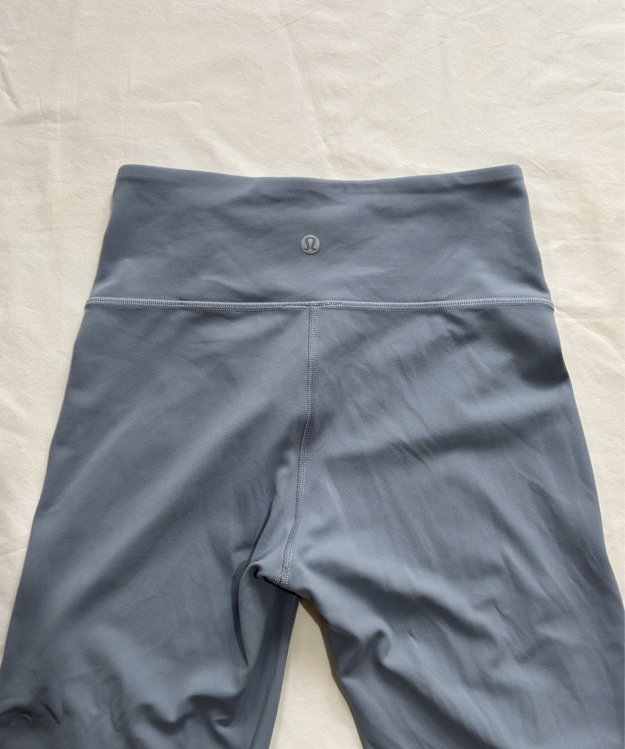 SIZE 4 • lululemon split hem flare leggings (chambray) (Category: Activewear) located in Angeles City. Submitted by secondset (Listing ID 1465451720, Image 3). Description: 📌Please read my bio before ordering 💰MOP: GCash only 🚚MOD: J&T only ❕Due to limited replies allowed on the app we will not reply to lowballers Waist: 11.5” Length: 40” In very good used condition Buttery like new nulu fabric 🧈 Flare leggings of our dreams ☁️ Color went vir