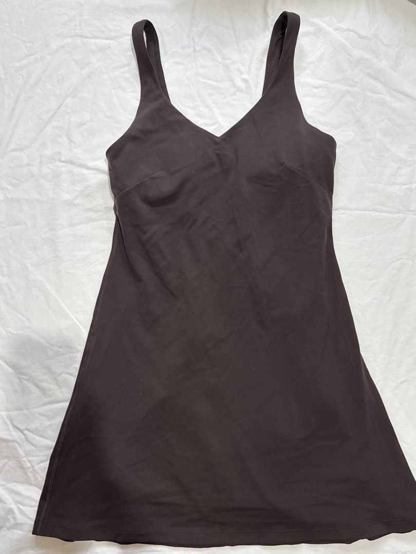 SIZE 8 • lululemon align dress (espresso) (Category: Activewear) located in Angeles City. Submitted by secondset (Listing ID 1465459069, Image 3). Description: 📌Please read my bio before ordering 💰MOP: GCash only 🚚MOD: J&T only ❕Due to limited replies allowed on the app we will not reply to lowballers Width: 24” Waist: 15” Length: 31.5” In perfect condition! Hard to find 🤎 .