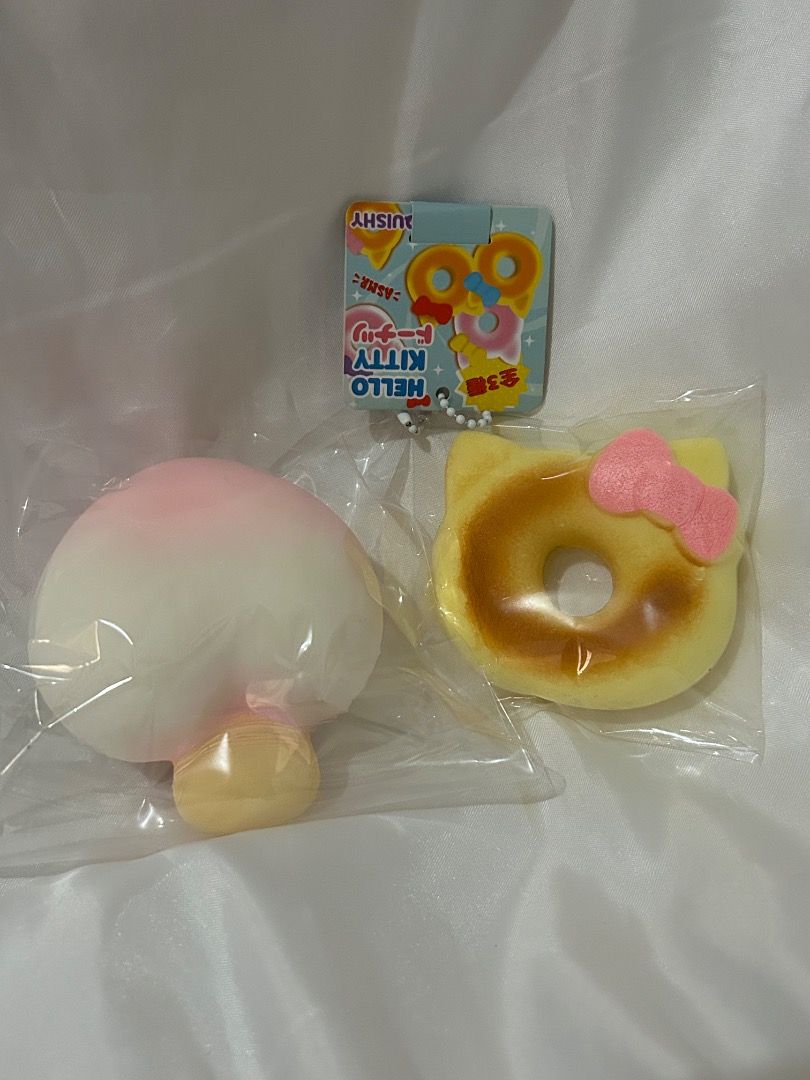 slow rising squishy (Category: Plushies & Soft Toys) located in Morong. Submitted by luv.stellar (Listing ID 1465433949, Image 2). Description: dm for condi! hachimi toast SOLD hk donut and eclair RESERVED capybara bun RESERVED.