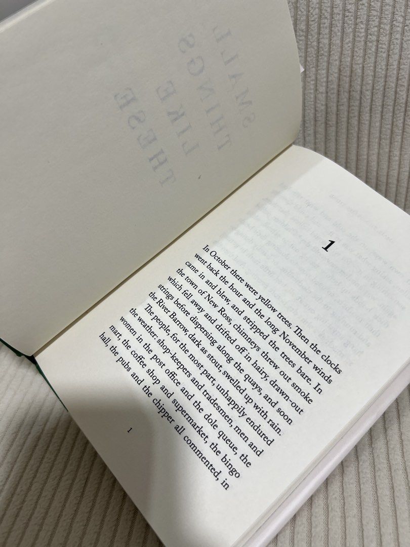 Small Things Like These by Claire Keegan (hardbound) (Category: Storybooks) located in Pasig City. Submitted by patting18 (Listing ID 1465435824, Image 3). Description: Bought in August 2026 from Fullybooked Eastwood Looks and smells brand new.