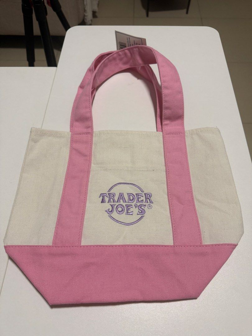 Small Trader Joe’s Bag in Pink (Category: Tote Bags) located in Pasig City. Submitted by roadtominimalism09 (Listing ID 1465532862, Image 1). Description: Small size. From US..