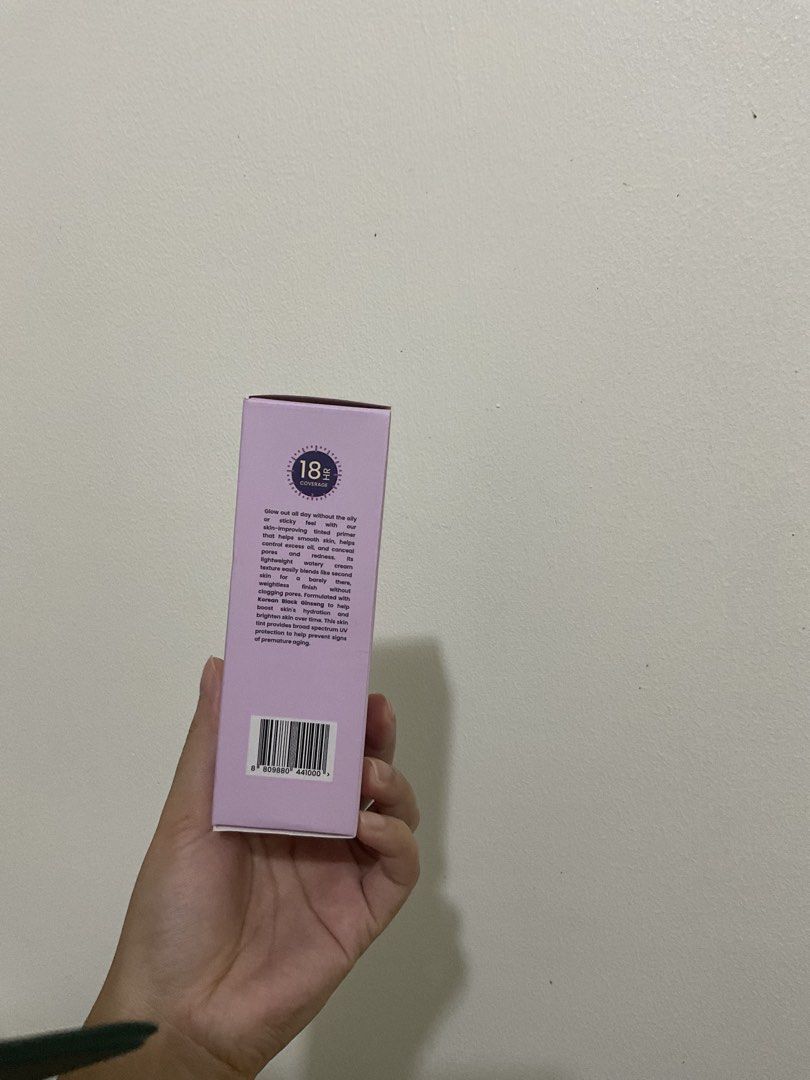Sola Foundation Primer Natural Beige 30ml (Category: Makeup) located in Manila. Submitted by ejehannah104974 (Listing ID 1465436568, Image 2). Description: - Brand: Sola Foundation Primer - Shade: Natural Beige - Size: 30ml in original box (Made in Korea) - Finish: Ultra-lightweight watery skin tint with 18-hour sweat-proof & transfer-proof coverage - Sun Protection: SPF 50+ PA+++ - Skin Benefits: Infused with Korean black ginseng to brighten ski