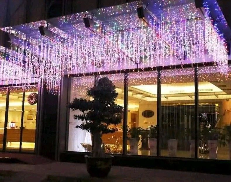 Solar curtain (Category: Lighting) located in Manila. Submitted by minidivisoria (Listing ID 1465514963, Image 3). Description: Restock!! 280---96L(3M) 400---200L(6M) White/colorful/warm white Solar curtain light.