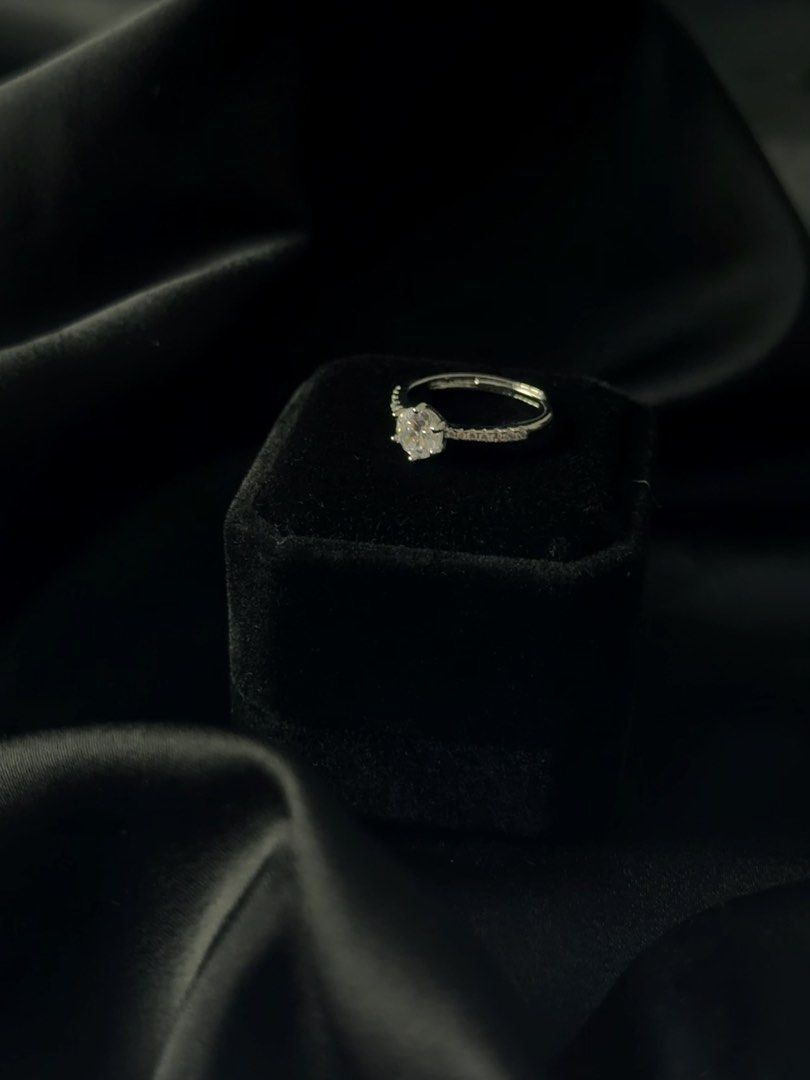 Solitaire Diamond Ring (Category: Rings) located in Manila. Submitted by frost.collections (Listing ID 1465429384, Image 3). Description: The Solitaire Ring from the Icy Collection featuring a 0.5ct moissanite stone crafted in S925 silver. designed for timeless elegance and everyday wearability. Diamond Tester Passed..