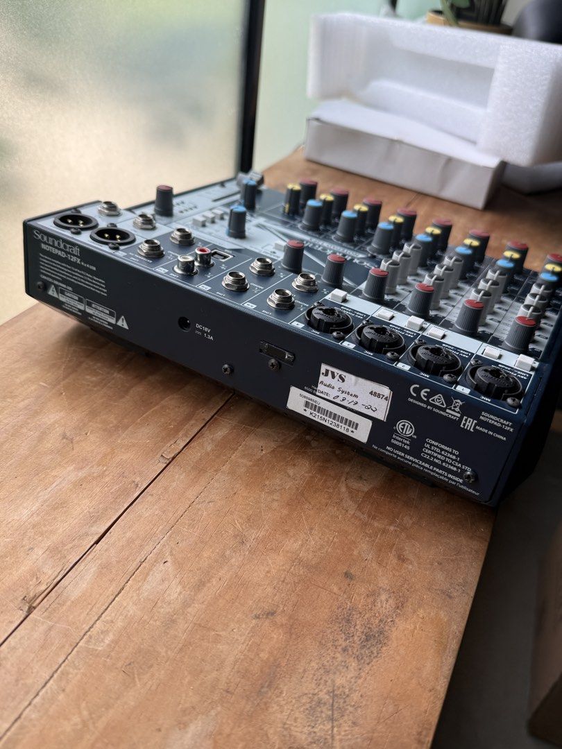 Soundcraft Notepad-12FX 12-Channel Audio Mixer (Category: Soundbars, Speakers & Amplifiers) located in Bacolod City. Submitted by the_grey (Listing ID 1465457933, Image 2). Description: Soundcraft Notepad 12fx 12 channel Mixer 4 Channel USB audio interface Lightly used at home, no functional issues,complete with box, manual etc Check photos for condition Please google for specs/demo RFS: upgraded mixer Payments via BPI QR Shipping covered by buye