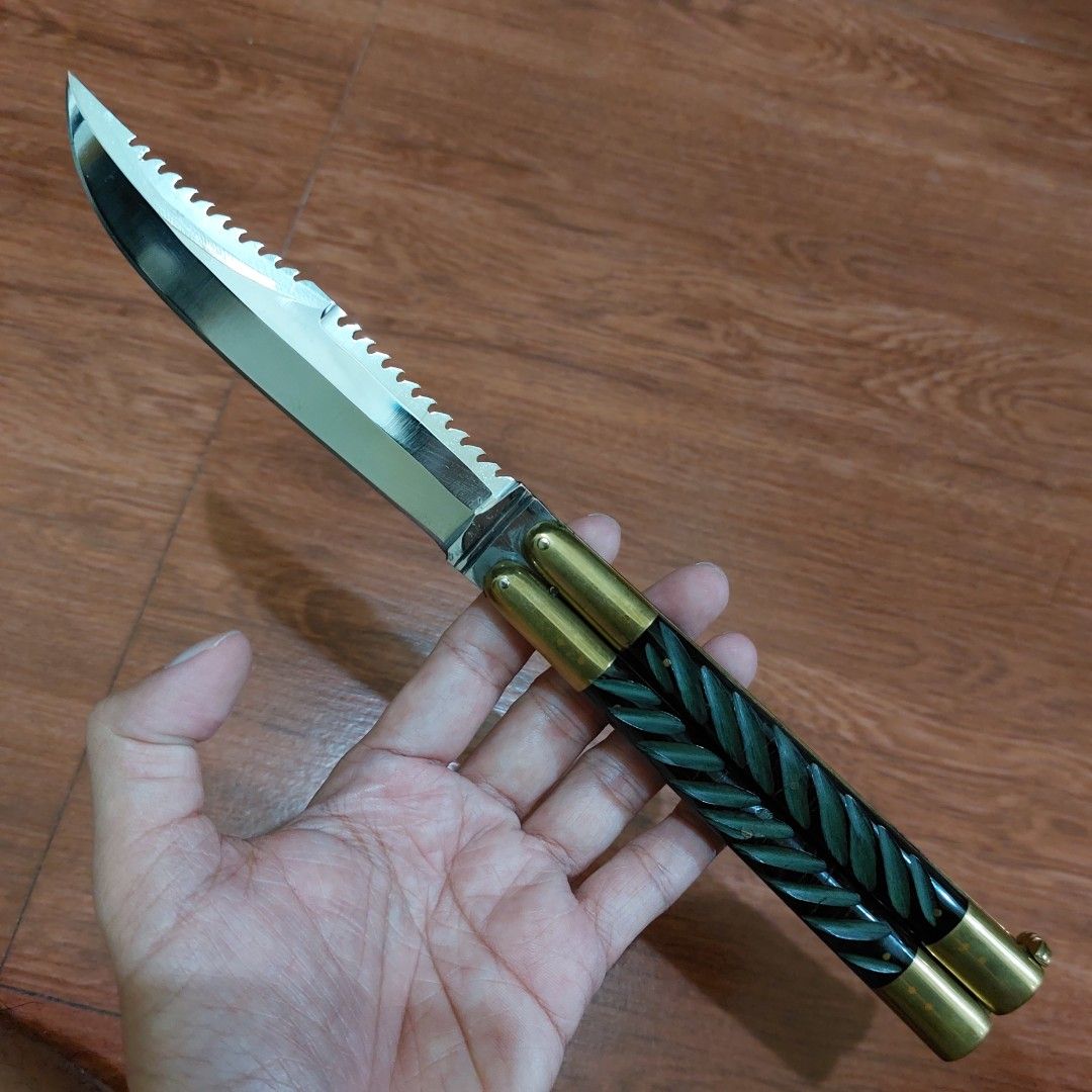 Special balisong from Batangas (Category: Knives & Chopping Boards) located in Quezon City. Submitted by paulchester22 (Listing ID 1465462822, Image 3). Description: Special Balisong from Batangas Maker: Mauro from taal batangas Location: Novaliches QC PM for more info.