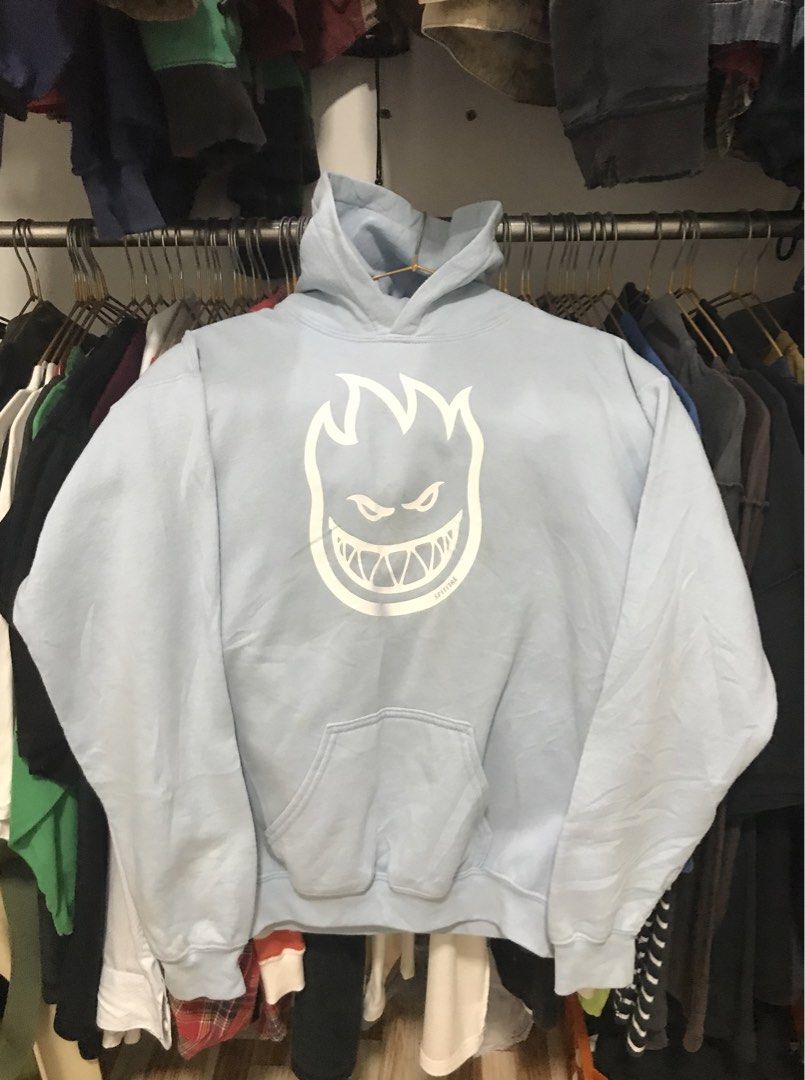 Spitfire Bighead Hoodie (Category: Coats, Jackets and Outerwear) located in Manila. Submitted by terlterlterl (Listing ID 1465532537, Image 1). Description: 24x19.5 stains yellowings allover the hoodie xl on tag/youth size.