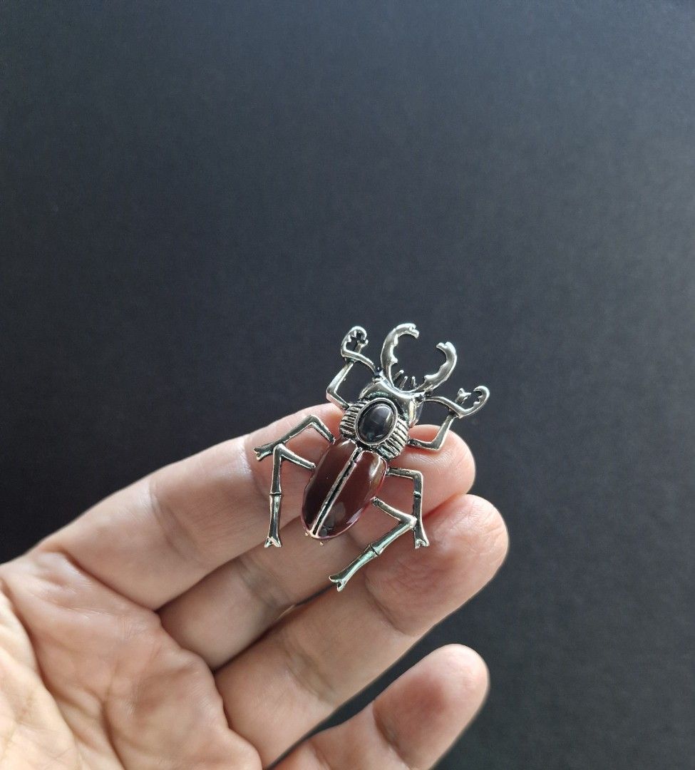 Stag Beetle Brooch (Category: Brooches) located in Taguig. Submitted by mommaschoice (Listing ID 1465511124, Image 2). Description: Brand New Unisex Use Beautifully crafted design Lightweight won't damage the fabric Ships nationwide.