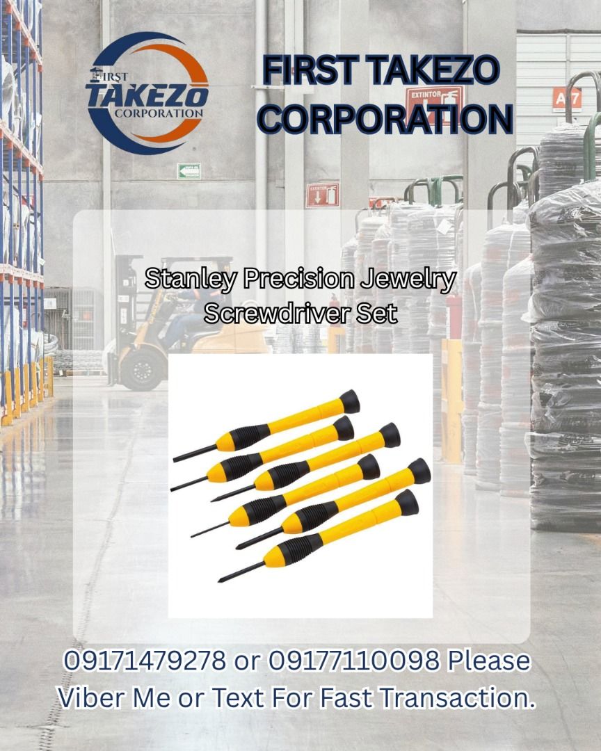 Stanley Precision Jewelry Screwdriver Set (Category: Everything Else Others) located in Manila. Submitted by joeyroque09 (Listing ID 1465394853, Image 1). Description: Stanley Precision Jewelry Screwdriver Set.