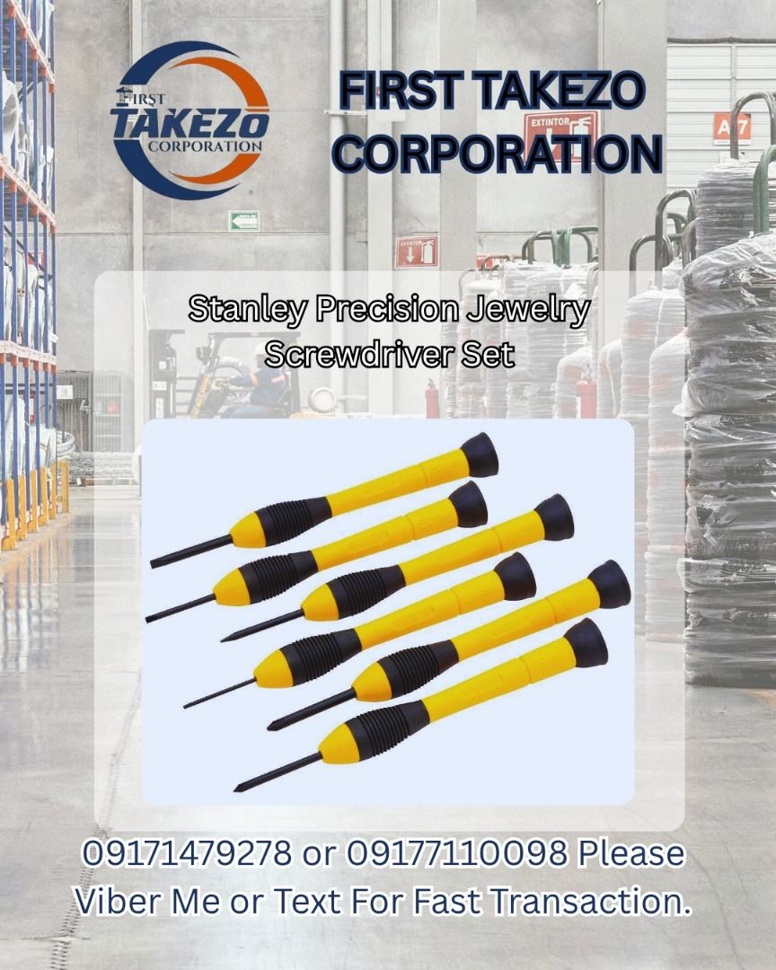 Stanley Precision Jewelry Screwdriver Set (Category: Everything Else Others) located in Manila. Submitted by joeyroque09 (Listing ID 1465431776, Image 1). Description: Stanley Precision Jewelry Screwdriver Set.