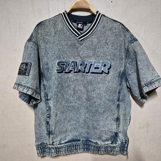 Starter Denim (Category: Formal Shirts) located in Bacolod City. Submitted by jimar4955 (Listing ID 1465450473, Image 2). Description: Starter Denim Size Large 28x24 As new 850 Shipped.