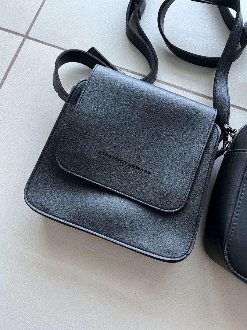 STRAIGHTFORWARD BAGS (Category: Cross-body Bags) located in Manila. Submitted by scrimpy.co (Listing ID 1465396319, Image 2). Description: 2 STRAIGHTFORWARD CROSSBODY BAGS .