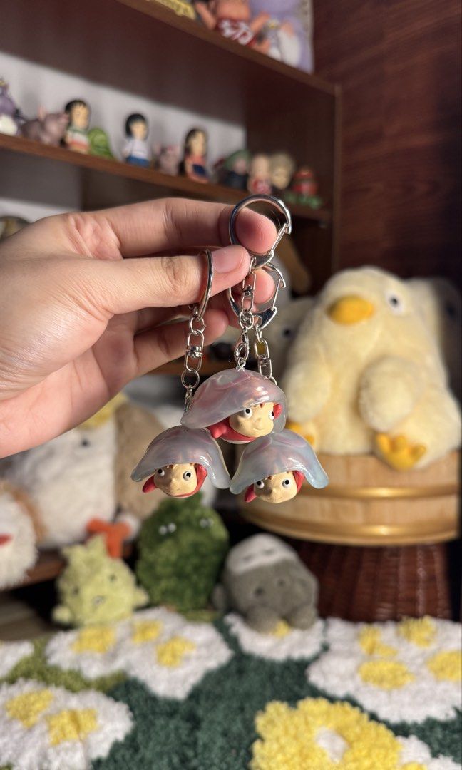 STUDIO GHIBLI - PONYO KEYCHAINS (Category: Charms) located in Tarlac. Submitted by chihiroshane (Listing ID 1465470905, Image 1). Description: ponyo keychain studio ghibli markings ₱500 each (5 pcs available).