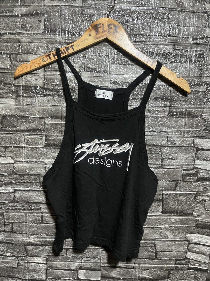 Stussy Crop Tank Top (Category: Sleeveless) located in Manila. Submitted by flex_curation (Listing ID 1465407912, Image 1). Description: 17x20 IN VERY GOOD CONDITION BACOOR CAVITE LOC.