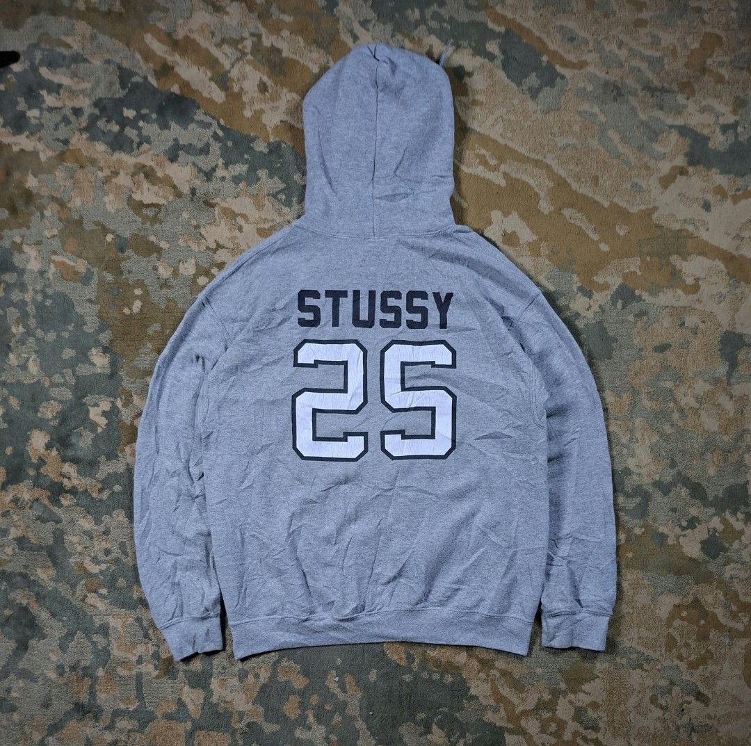 Stussy number 25 pull over hoodie jacket (Category: Coats, Jackets and Outerwear) located in Tagaytay City. Submitted by joselito_acosta (Listing ID 1465393258, Image 2). Description: Stussy number 25 pull over hoodie jacket In good condition Issue: hairless & lints 9.5/10 color rate Medium on tag 21"×25" Authentic ✅ ✅ ✅ 550+shipping fee Location: tagaytay Dm to purchase 📩 📩 📩.