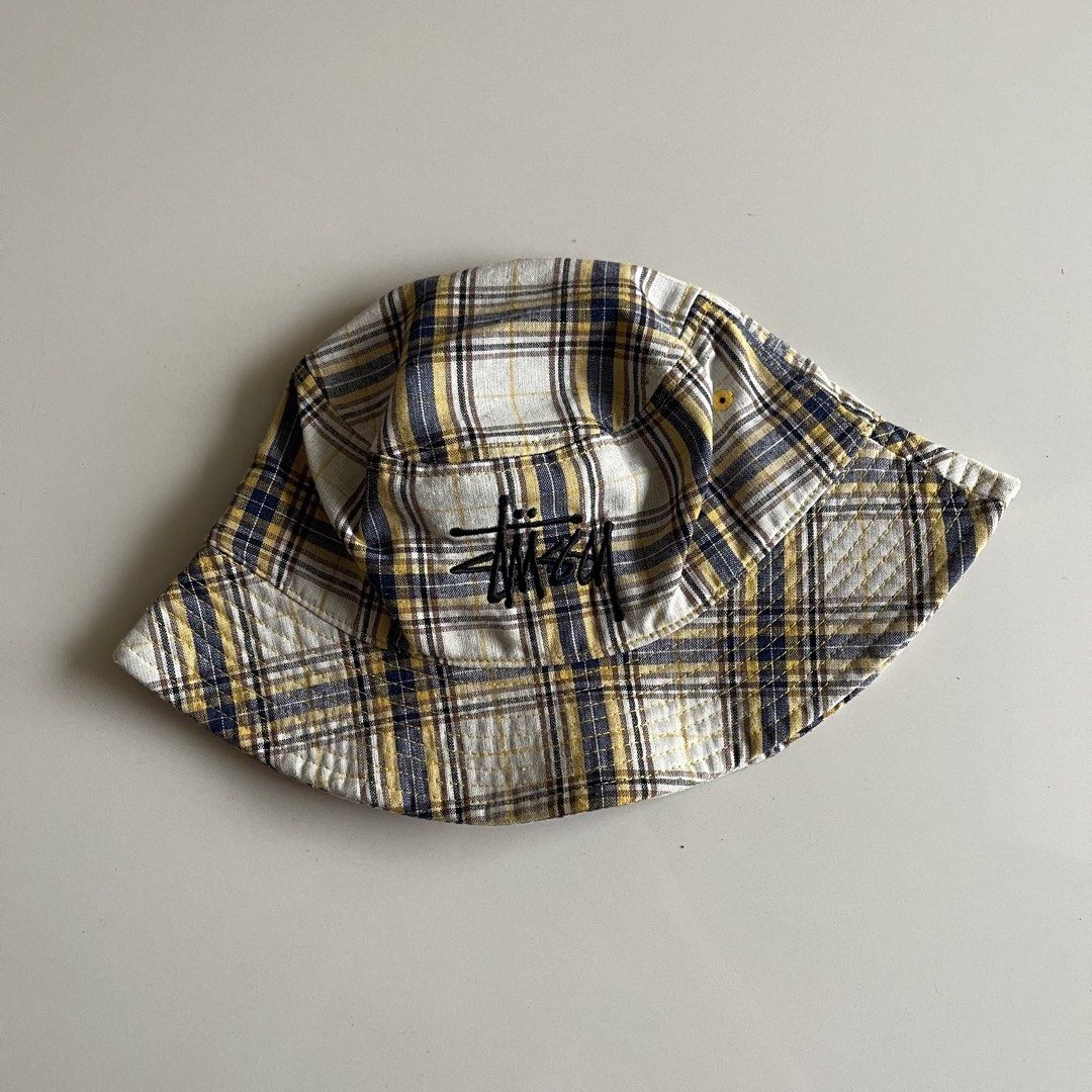 STUSSY PLAID BUCKET HAT (Category: Caps & Hats) located in Cabanatuan. Submitted by thriftst4r.ph (Listing ID 1465508781, Image 1). Description: Condition: 9.5/10 Color rate: 9.5/10 Flaws: Shipping fee is not yet included. Tags are already provided, judge for yourself. Kindly wash before use for extra comfort. PLEASE MANAGE YOUR EXPECTATIONS. COLOR MAY VARY DUE TO LIGHTING. .