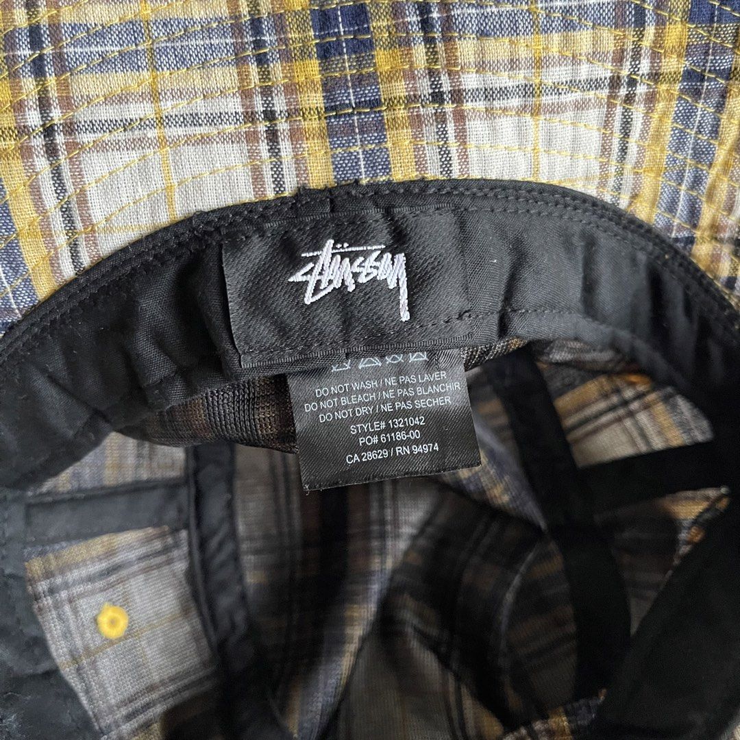 STUSSY PLAID BUCKET HAT (Category: Caps & Hats) located in Cabanatuan. Submitted by thriftst4r.ph (Listing ID 1465508781, Image 3). Description: Condition: 9.5/10 Color rate: 9.5/10 Flaws: Shipping fee is not yet included. Tags are already provided, judge for yourself. Kindly wash before use for extra comfort. PLEASE MANAGE YOUR EXPECTATIONS. COLOR MAY VARY DUE TO LIGHTING. .