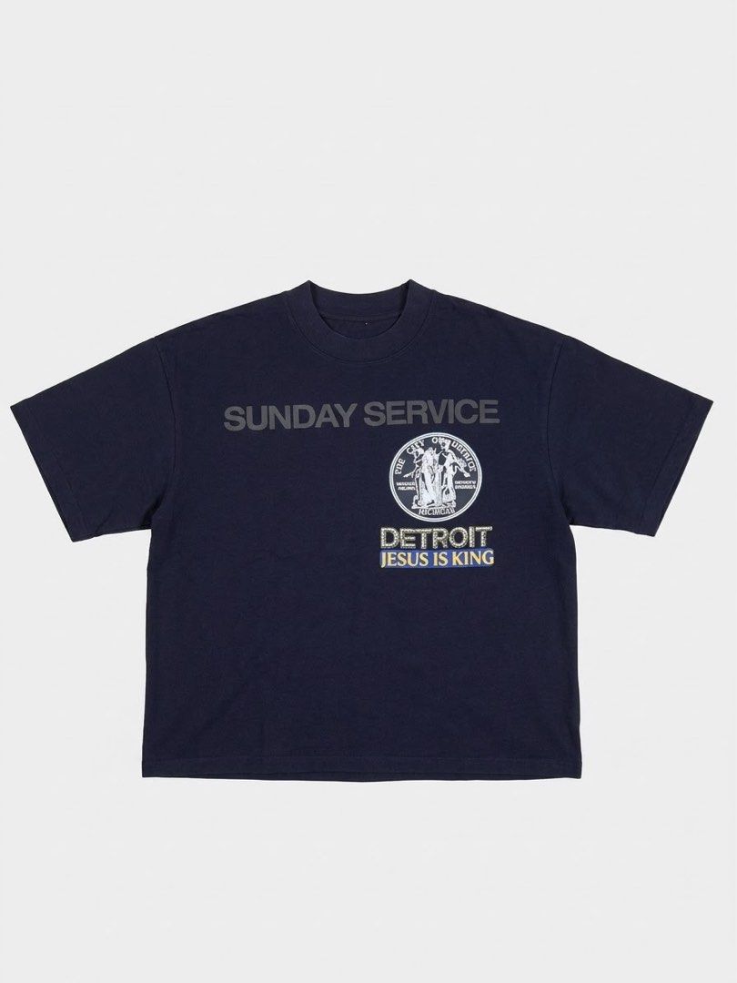 Sunday Service Kanye Shirt (Category: Tshirts & Polo Shirts ) located in Manila. Submitted by lessstuffstudio (Listing ID 1465466048, Image 1). Description: Jesus is King Sunday Service Kanye Shirt Size XL (Boxy) Thrifted Negotiable for sure buyers.