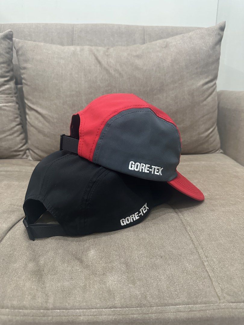 Supreme Gore-Tex Camp Cap Black Red (Category: Caps & Hats) located in Manila. Submitted by royal_vintage_thriftshop (Listing ID 1465527250, Image 3). Description: Red 500 Black 500.