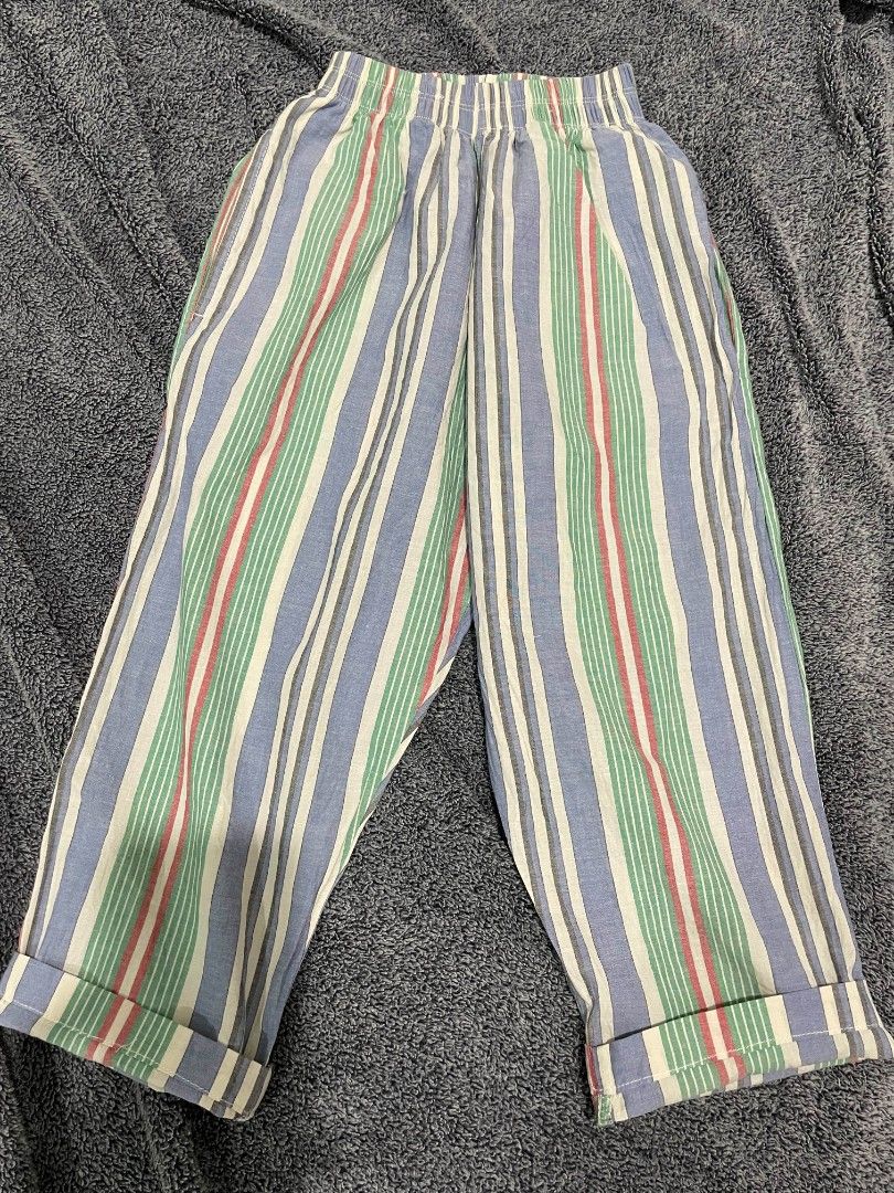 Talatwinks Linen Blend Pegged Pants (Category: Babies & Kids Fashion) located in Davao. Submitted by jajai_7 (Listing ID 1465469463, Image 3). Description: 450 each take all 1,250 - SIZE 2 (4yo-6yo) - Never worn - Photos 6,7,8 are based on reviews - SUPER GOOD QUALITY, I think the fabric is much better than Zara & H&M - Proudly LOKAL!!! ♡ rfs: impulse buying lol son preferred shorts talaga.