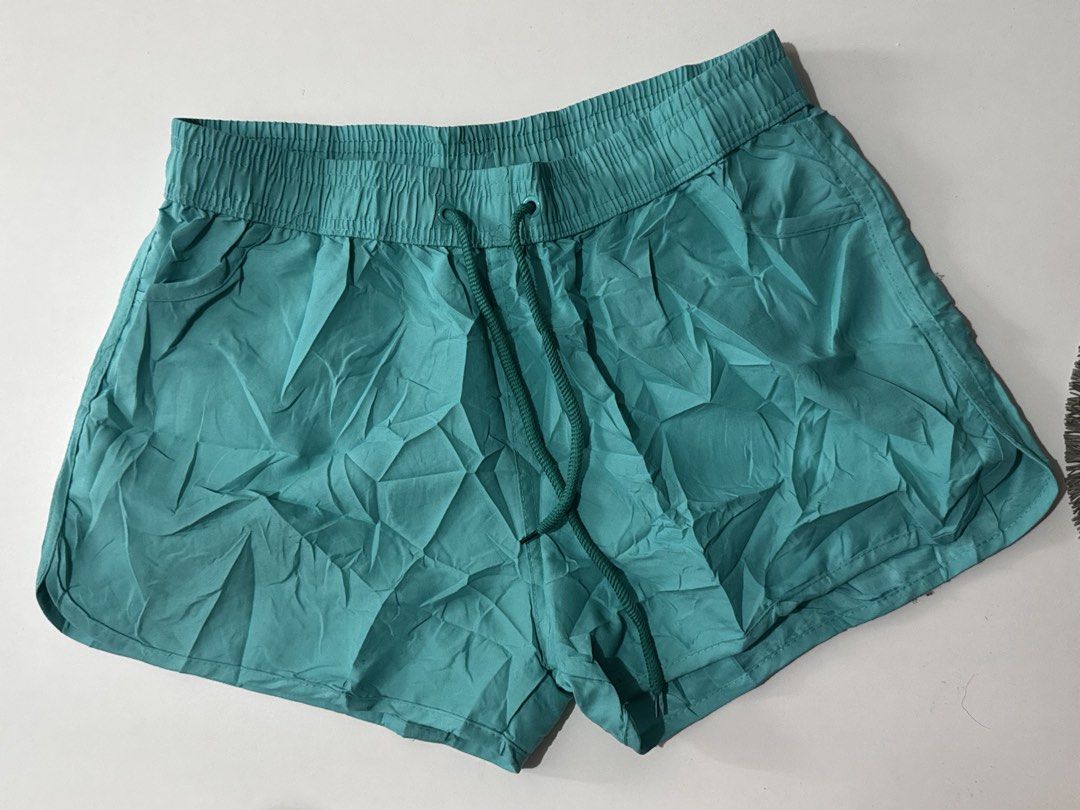 Teal Aqua Mint Everyday/Running Shorts (Category: Activewear) located in Quezon City. Submitted by gabe.preveyor (Listing ID 1465435991, Image 1). Description: XXL size BUT ACTUALLY FITS USUAL MEDIUM.