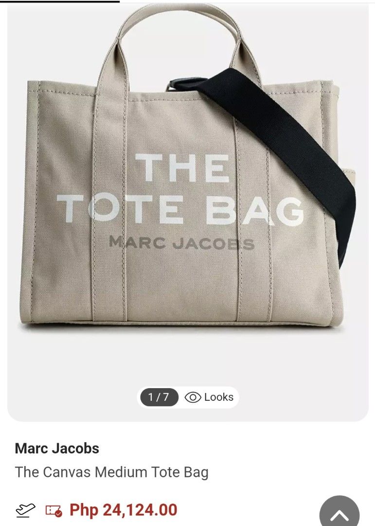 The tote bag marc jacobs (Category: Luxury Bags & Wallets) located in Alburquerque. Submitted by abj_thriftshop (Listing ID 1465501323, Image 2). Description: linis lang kunti fresh from ukay source excellent matibay ykk zip.