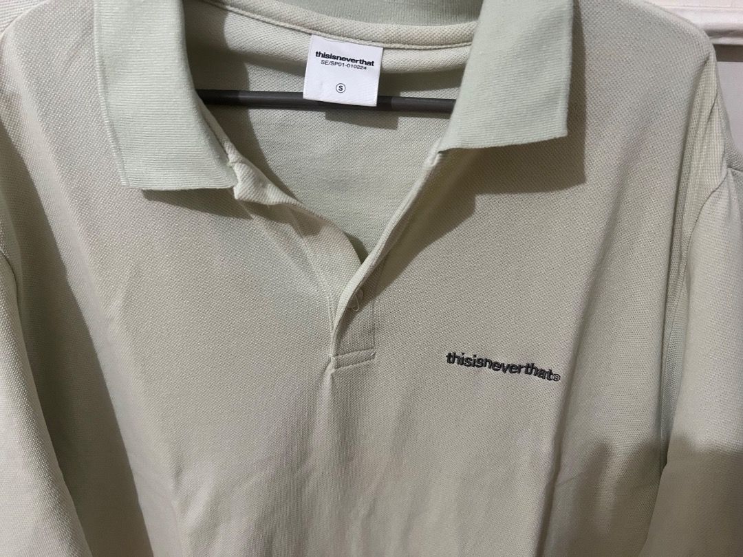 thisisneverthat Polo Shirt (Category: Tshirts & Polo Shirts ) located in Caloocan City. Submitted by classicsale (Listing ID 1465423839, Image 2). Description: This Is Never That Korea Polo Color: Sand Size: Small Retail Price: $33 Selling for: Php 1,035 + shipping fee Payment: Gcash / Maya Shipping: LBC / Grab Express / J&T (dm for more options or details) Good condition DM FOR MORE INFO.