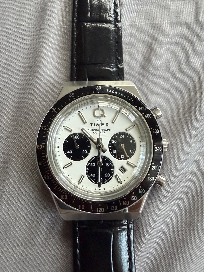 Timex Q Chronograph (Category: Luxury Watches) located in Manila. Submitted by 1vktry (Listing ID 1465402833, Image 1). Description: 40mm Comes with Box but no papers Quartz Negotiable .