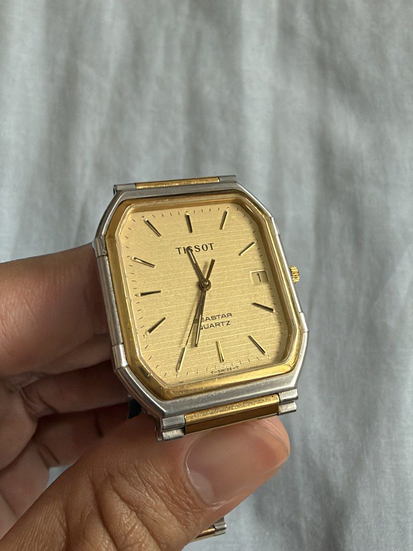 Tissot seastar (Category: Men's Watches) located in Iloilo. Submitted by random_staff (Listing ID 1465406780, Image 2). Description: Tissot seastar Two tone Quarts.