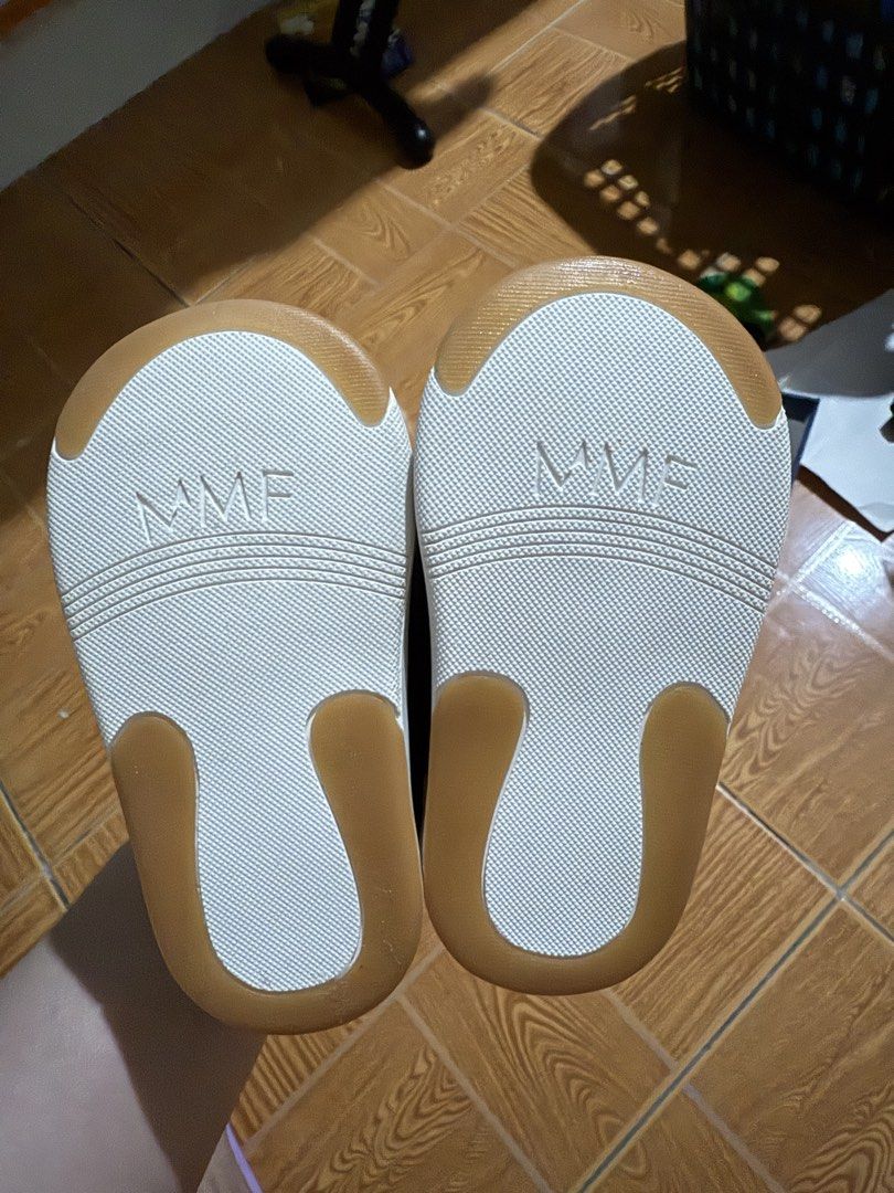 Toddler Shoes Size 22 / 13.5cm (Category: Babies & Kids Fashion) located in Quezon City. Submitted by wunderbare (Listing ID 1465562809, Image 2). Description: Used once for photoshoot only. Fits 9-12 months - Brand: Meet Your Feet (Atlas) - Color: Brown with white and gum rubber soles - Size: 22 - Condition: Like new with original blue box and SM Store tags - Features: Secure hook-and-loop strap and MMF branding on the sole.