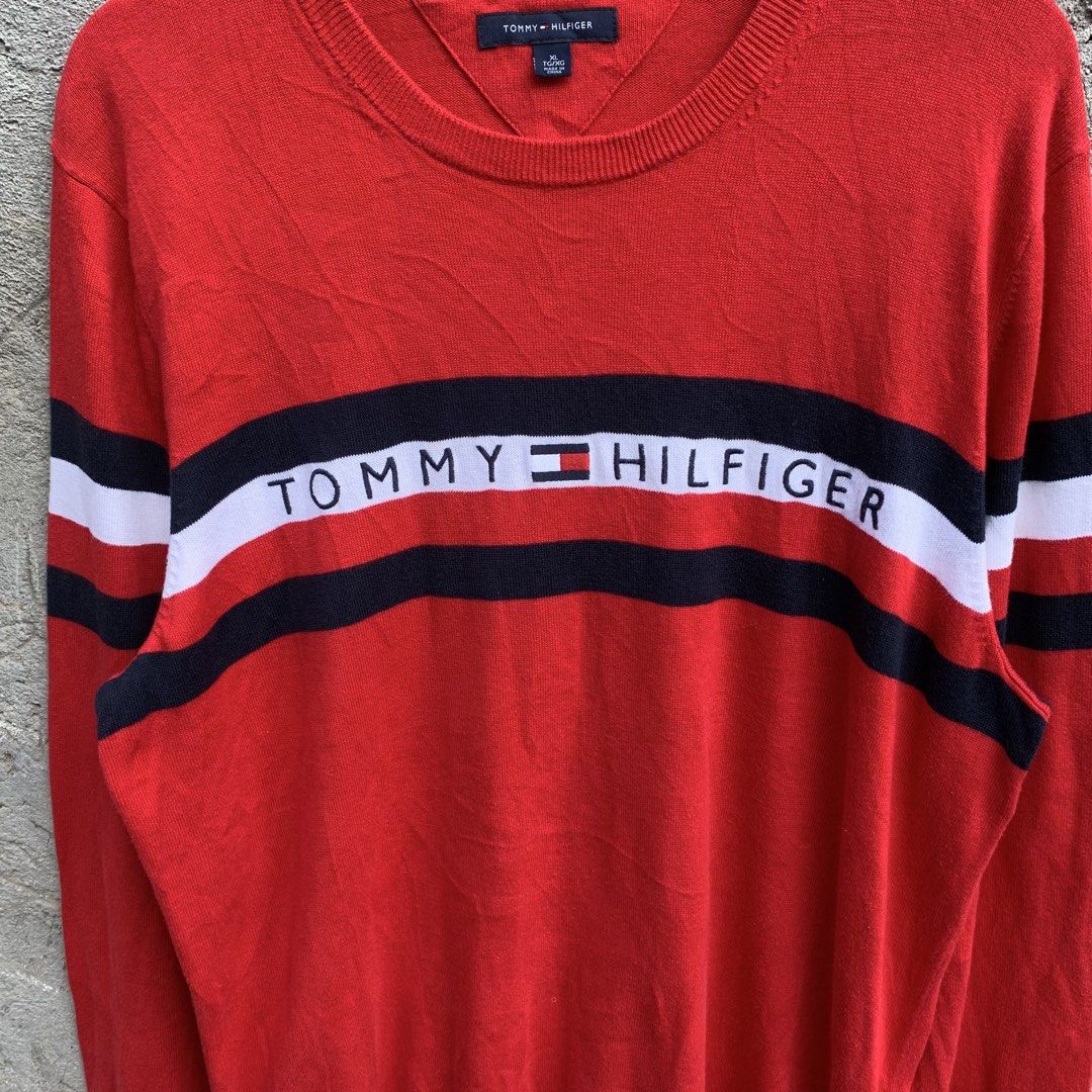 Tommy Hilfiger long sleeve knit (Category: Coats, Jackets and Outerwear) located in Manila. Submitted by _thrift.clothes._ (Listing ID 1465485632, Image 2). Description: Size:Clarge W:23 L:30 No issue.