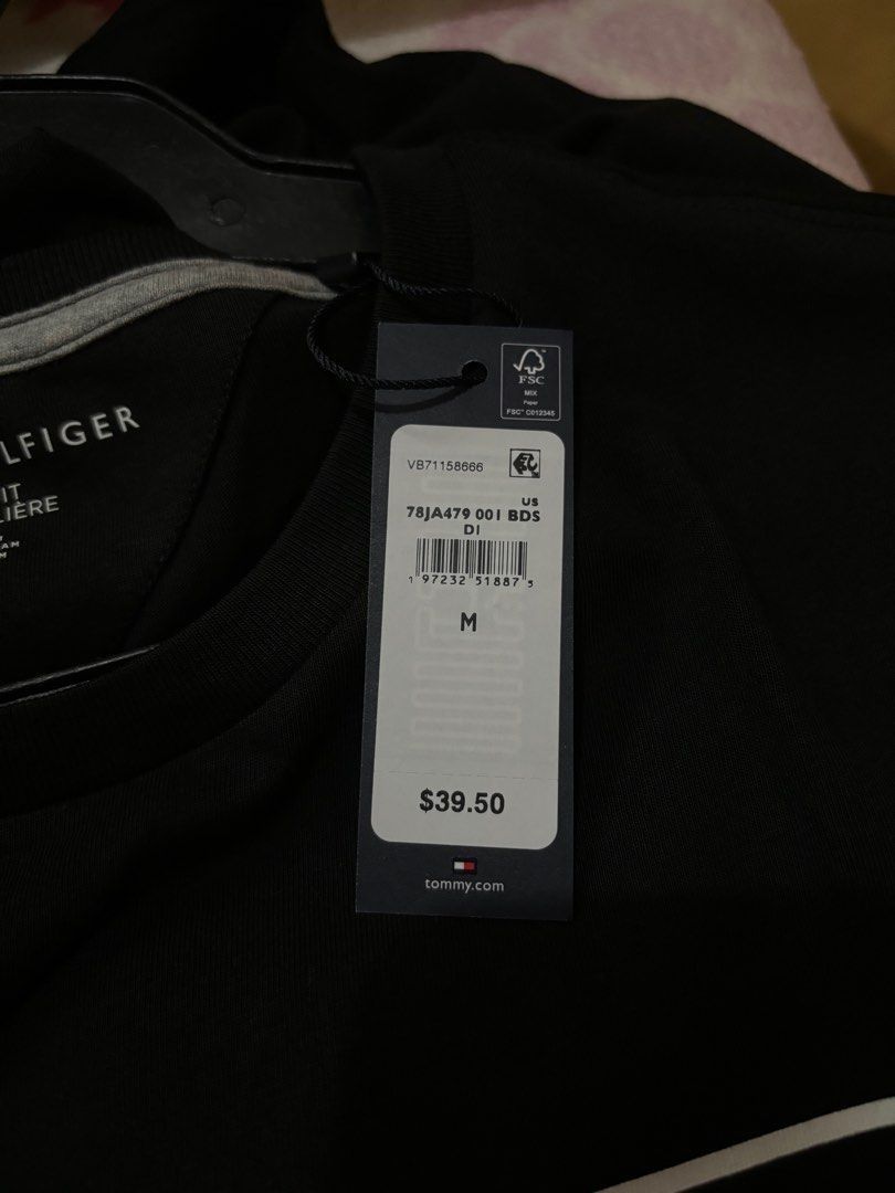 Tommy Hilfiger Men's Black Shirt Medium - Large (Category: Tshirts & Polo Shirts ) located in Quezon City. Submitted by beckyshop2024 (Listing ID 1465473699, Image 3). Description: - Brand new with tag - Original from US - Runs big, M on tag, fits up to Large - Regular fit.