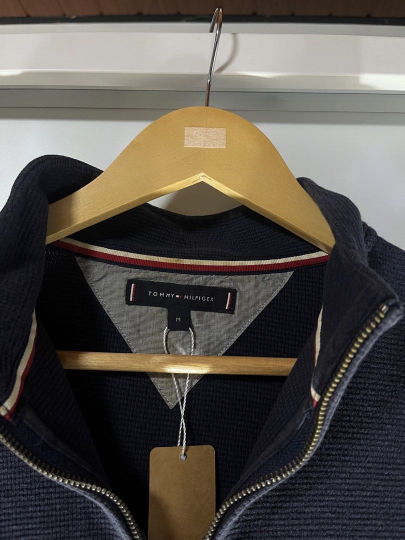 Tommy Hilfiger Quarter Zip (Category: Coats, Jackets and Outerwear) located in General Santos City (Dadiangas). Submitted by thriftdept. (Listing ID 1465524882, Image 3). Description: Brand: Tommy Hilfiger Size: Medium Dimensions: 20W”24-25L Authenticity: Authentic Color Rate: 9/10 Condition: Excellent Issue: None 🏷️: ₱1,300.