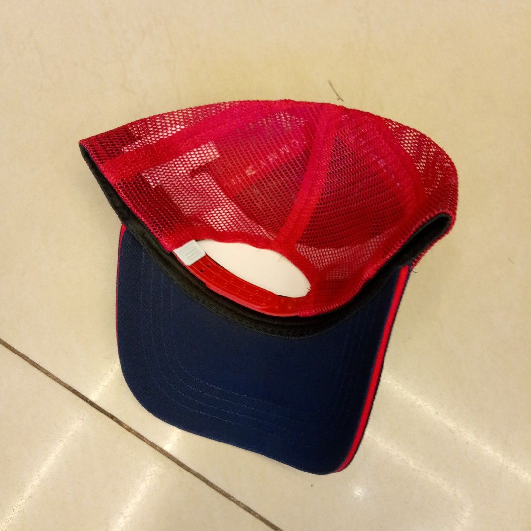 Tommy Hilfiger Trucker Cap Red White Blue (Category: Caps & Hats) located in Manila. Submitted by pablopresk0. (Listing ID 1465503185, Image 3). Description: - Brand: Tommy Hilfiger - Design: Classic tricolor (red, white, and navy blue) with embroidered flag logo on the front - Comfort: Breathable mesh backing and interior branded taping - Fit: Adjustable snapback closure for a custom fit - Condition: Clean brim and crisp stitching throughout - S