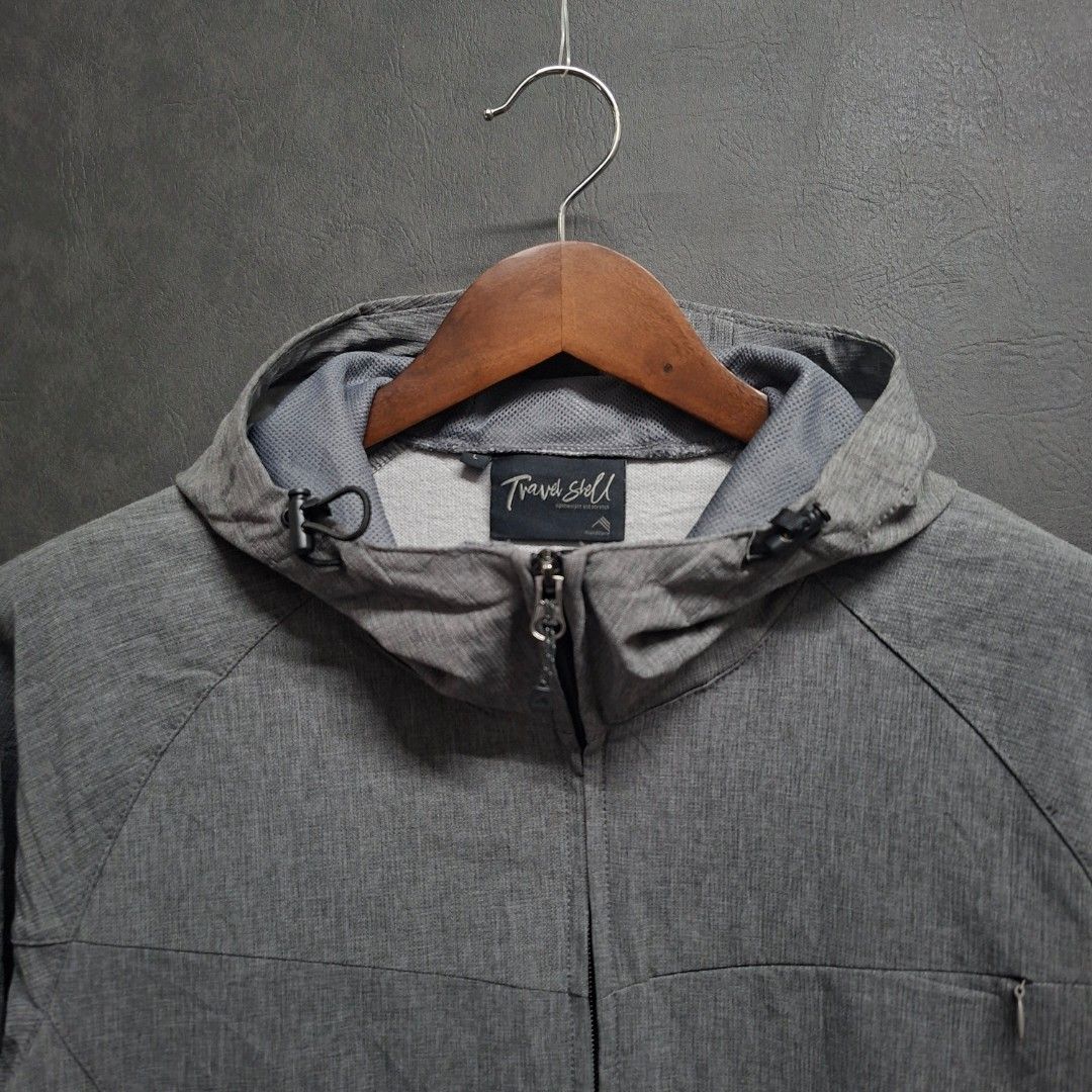 Travel Shell Hooded Jacket (Category: Coats, Jackets and Outerwear) located in Manila. Submitted by have.thrift (Listing ID 1465455824, Image 2). Description: 𝐏𝐫𝐢𝐜𝐞: ₱ 399 𝐉𝐚𝐜𝐤𝐞𝐭: Travel Shell Hooded Jacket 𝐒𝐢𝐳𝐞: L26" x W21" 𝐂𝐨𝐧𝐝𝐢𝐭𝐢𝐨𝐧: LIKE NEW 🏁 𝐂𝐨𝐥𝐨𝐫: Preserved 𝐒𝐭𝐚𝐢𝐧𝐬: None 𝐒𝐡𝐢𝐩𝐩𝐢𝐧𝐠 Nationwide - Shipping Every Saturday PH J&T Courier - GCash Payment Only Pay First - Item/s + Shipping.