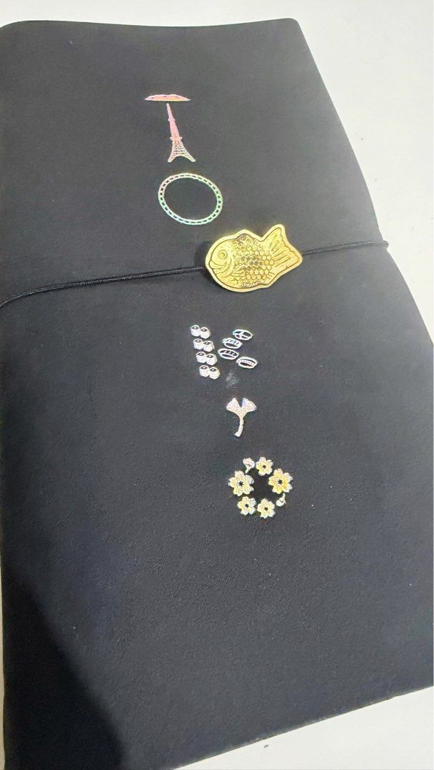 Traveler's Notebook Tokyo + Charms (Category: Stationery & School Supplies) located in Rizal. Submitted by artandjournals (Listing ID 1465514750, Image 2). Description: Traveler’s Notebook Regular Size Will come with box and cloth pouch No inserts Will come with the charms in the photo that have patina Selling as a set This is unused, just on the shelf. Price: 9,000 Shipping cost by buyer J&T: Weekends only Lalamove/Grab: On available schedule, t