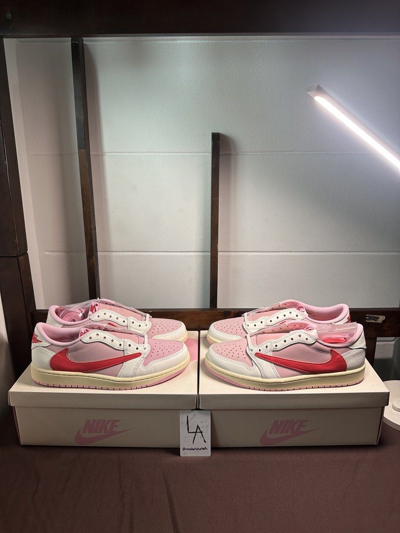 Travis Jordan 1 Low Tropical Pink (Category: Sneakers) located in Manila. Submitted by sneakersnwhateva (Listing ID 1465483838, Image 1). Description: Jordan 1 Retro Low OG SP Travis Scott Sail Tropical Pink 9 - 🔖 20,995 only (firm) ~BNDS ~Complete OG All ~Guaranteed Authentic Feel free to message me for inquiries! 👋🏼.