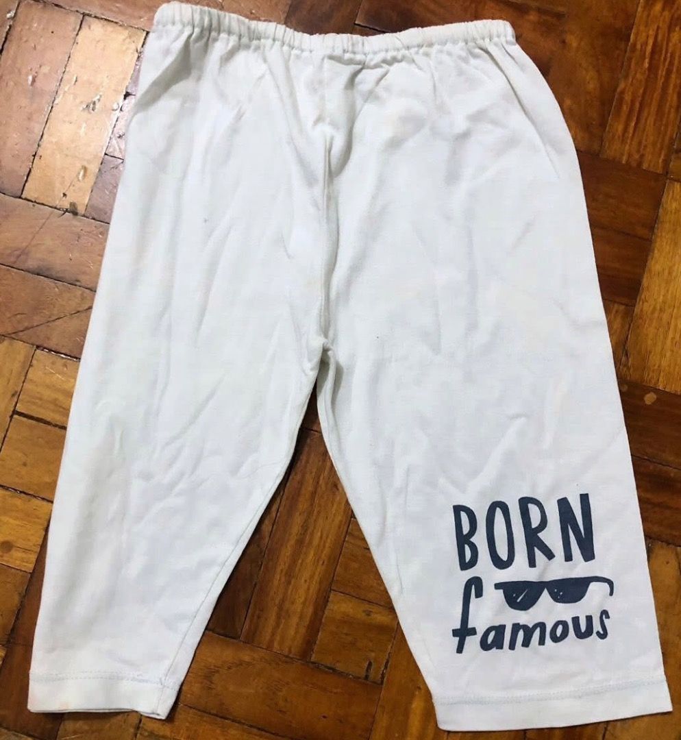 [U] Basics - Pajama set “BORN FAMOUS” (Category: Babies & Kids Fashion) located in San Juan City. Submitted by ttanmien (Listing ID 1465548803, Image 3). Description: Tag size: 18months (May fit kids from 1years old to 4 years old depending on the child built) ⚠️Please do measure ur child if u r not sure about their true size ⚠️Please do check the size for perfect fitting I don’t do refunds once sold 💁🏻‍♀️Other details: •Color White •First owne