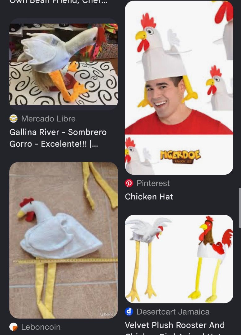 [U] Chicken Hat Costume / Head props (Category: Babies & Kids Fashion) located in San Juan City. Submitted by ttanmien (Listing ID 1465520007, Image 3). Description: ⚜️✨⚜️✨⚜️✨⚜️✨⚜️✨⚜️ 💁🏻‍♀️SELLING PRICE: ₱50 Original Price: Around ₱300 💁🏻‍♀️Other details: •Color White & Yellow •First owned •Not from ukay / bale / thrift •Purchased directly from store / abroad Selling it “AS IS”☝🏻 ⚜️✨⚜️✨⚜️✨⚜️✨⚜️✨⚜️ 💁🏻‍♀️ABBREVIATIONS: [M] = MALE [F] = FEMAL