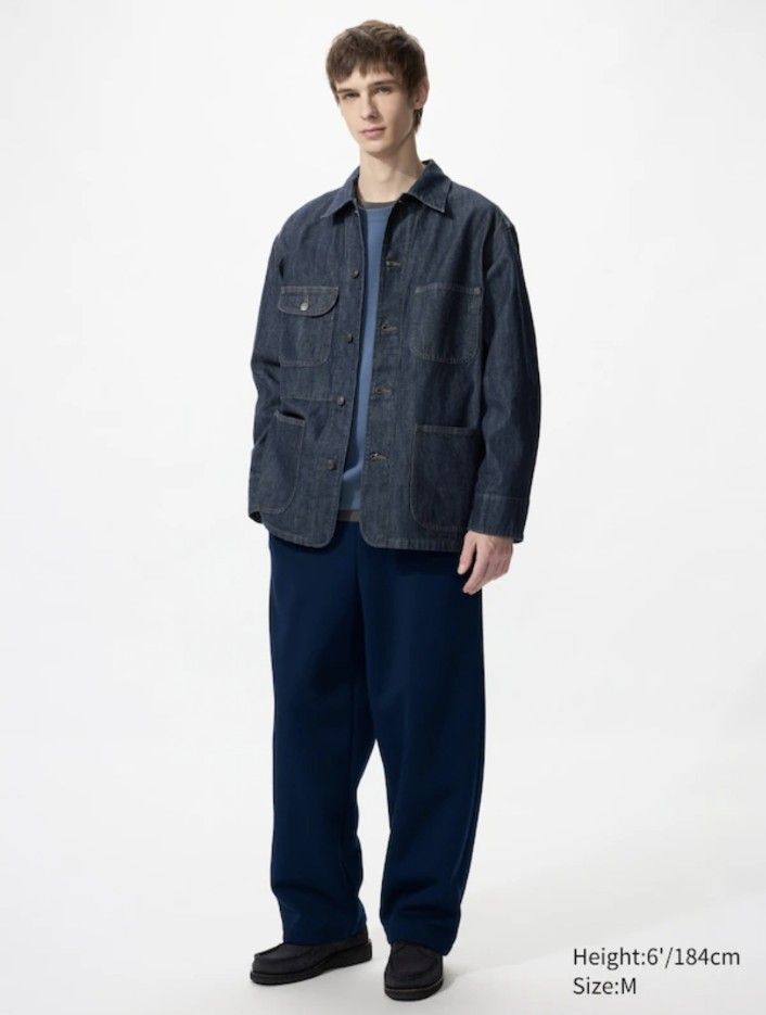 UNIQLO UTILITY JACKET (INDIGO) (Category: Coats, Jackets and Outerwear) located in Puerto Princesa. Submitted by terrificgarments (Listing ID 1465112935, Image 3). Description: UNIQLO UTILITY JACKET (INDIGO) ₱600 + Shipping fee Size XL on Tag Width: 23.5 Length: 31 Issue: None Excellent condition 📌 COLOR MAY VARY DUE TO LIGHTING 📌 ALREADY WASHED 📌 Payment First 📌 No COD 📌 Courier: J&T.