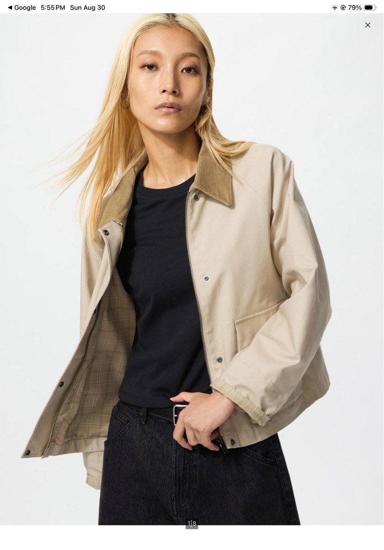 UNIQLO Utility Short Jacket (Category: Coats, Jackets and Outerwear) located in Baguio. Submitted by alwaysdeclutter1ng (Listing ID 1465447077, Image 2). Description: Retails 2490 USED ONCE.