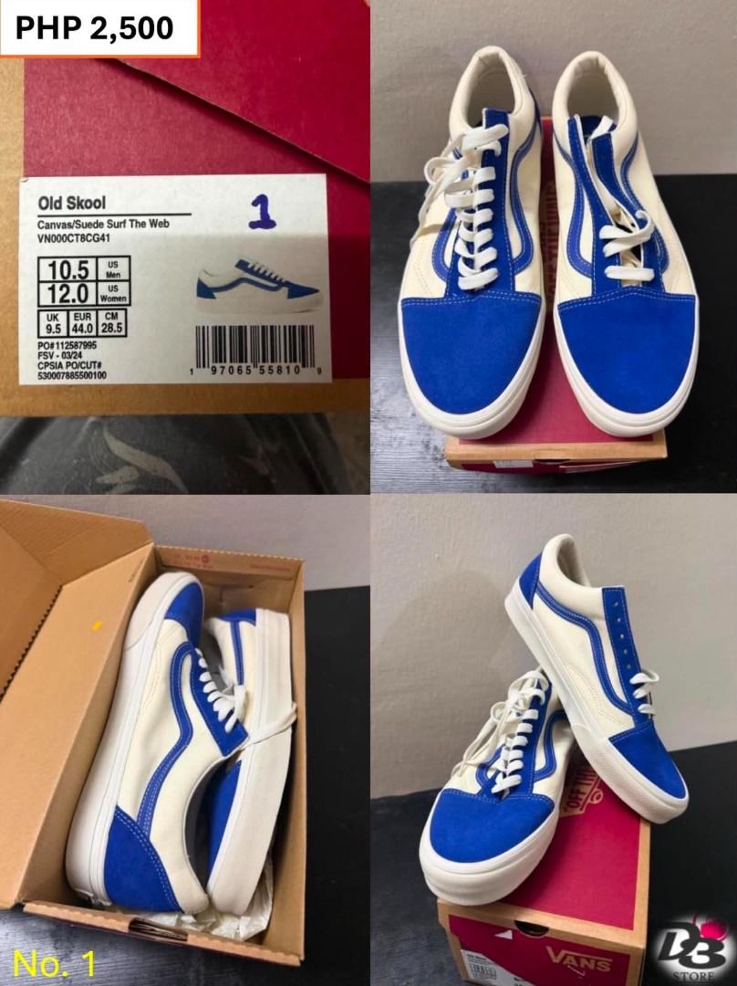 Vans Shoes Blue (Category: Casual Shoes) located in Minglanilla. Submitted by dthreestore (Listing ID 1465491114, Image 3). Description: ▪︎Php 2,500 ▪︎Brand New Authentic ▪︎Follow us on Facebook: D3 Store ▪︎Mode of Payment: Cash/Gcash 🚚 Maxim / J&T (Shipping fee will be shouldered by the buyer) 📍Meet-up (Minglanilla, Cebu) .