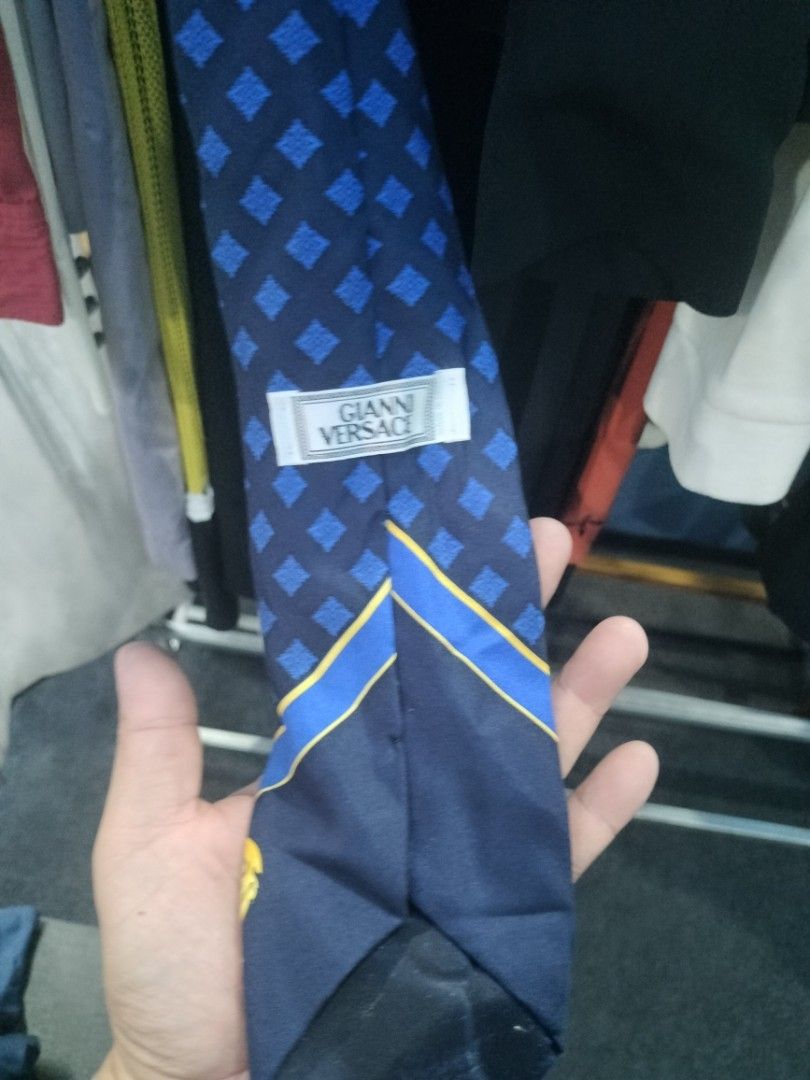 Versace necktie (Category: Ties) located in Quezon City. Submitted by dex.colletions (Listing ID 1465521190, Image 1). Description: authentic preloved versace tie pm mo.