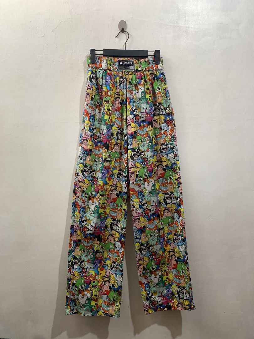 VETEMENTS MULTICOLOR VETEMONSTER LOUNGE PANTS (Category: Other Bottoms) located in Gumaca. Submitted by getscore.ph (Listing ID 1465402918, Image 1). Description: WTS ❗️VETEMENTS MULTICOLOR VETEMONSTER LOUNGE PANTS❗ ✅Size: M on tag ✅Actual Dimes: Waistline 25-32 (stretchable ) Length 41.5 ✅Color Rate: 9.5/10 ✅Condition: Excellent ✅Issue: None Color may due to lightning NEED WASH DM ME TO PURCHASE 📥📥 📍Loc. Gumaca,Quezon 📍Courier: JNT EXPRESS.