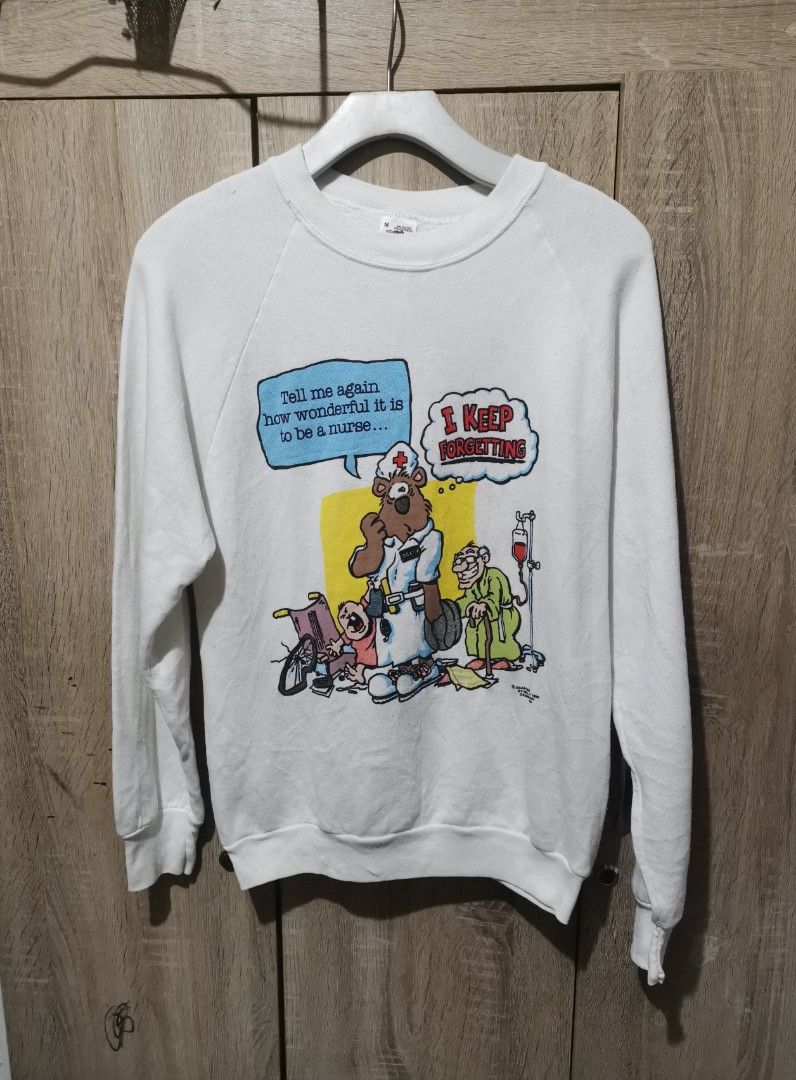 Vintage 90s crewneck (Category: Longsleeves) located in San Pedro. Submitted by thriftersthrift (Listing ID 1465393230, Image 1). Description: Width(inches) :18 Length(inches) :24 Good condition Already wash Color rate : 9.5 /10 🌵ALL ITEMS ARE FROM UKAY BALE SO MANAGE YOUR EXPECTATION 🌵 ASK SELLER FOR MORE INFORMATION COLOR MAY CHANGE TRU LIGHTING.