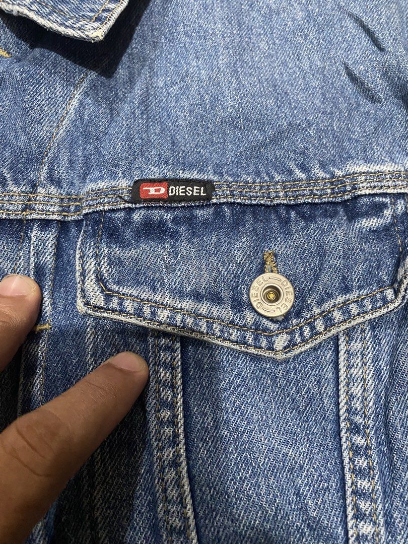 Vintage Diesel truck jacket (Category: Coats, Jackets and Outerwear) located in Cebu City. Submitted by hustler_69 (Listing ID 1465479974, Image 2). Description: Vintage Diesel truck jacket denim Size medium 20.5 width 25 length(inches) Excellent condition Details are all posted.
