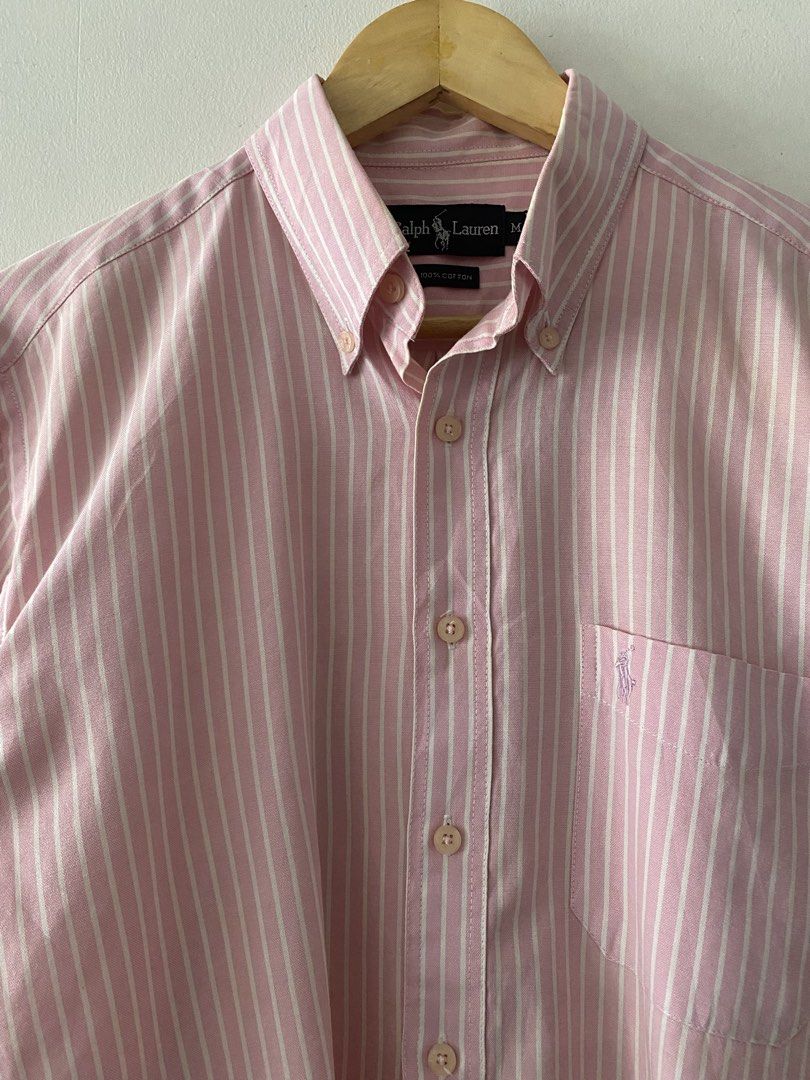 Vintage RL Light Pink Striped Long Sleeve (Category: Formal Shirts) located in Quezon City. Submitted by rlphvncntbs (Listing ID 1465470048, Image 2). Description: Vintage RL Light Pink Striped Long Sleeve Size: Medium Measurements: 21" x 29" Excellent Condition ₱3,000 + SF (Negotiable).